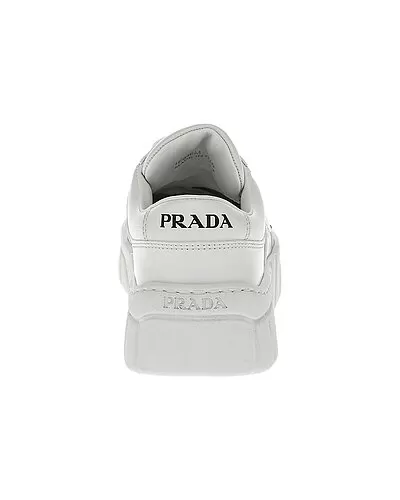 Prada Logo Leather Sneaker Women 3 Prada Logo Leather Sneaker Women - Image 3
