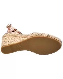 Valentino Rockstud 85 Leather Wedge Sandal Women 8 Valentino Rockstud 85 Leather Wedge Sandal Women -Fashion Clothing Store 1313570921 RLLD 4