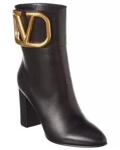 Valentino VLogo 85 Leather Bootie Women
