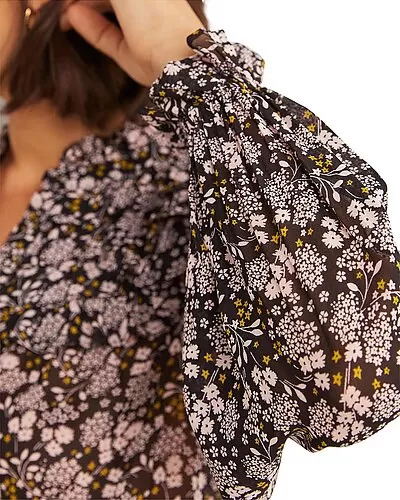 Boden Ruffle Neck Shirt Women 3 Boden Ruffle Neck Shirt Women - Image 3