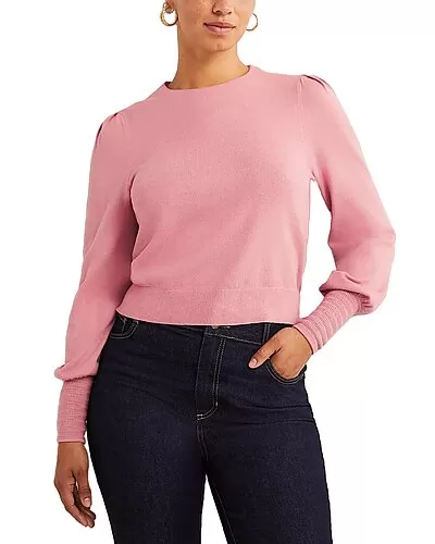 Boden Pointelle Detail Wool-Blend Jumper Women 1 Boden Pointelle Detail Wool-Blend Jumper Women
