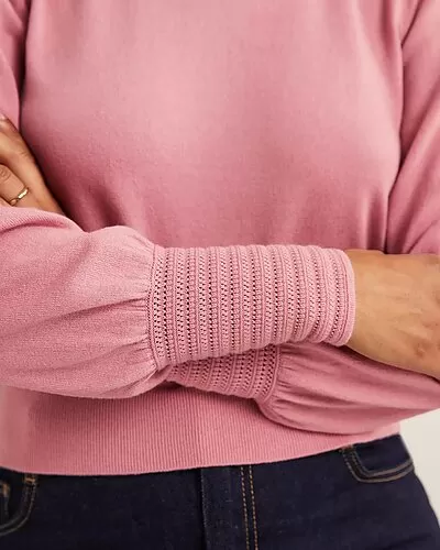 Boden Pointelle Detail Wool-Blend Jumper Women 3 Boden Pointelle Detail Wool-Blend Jumper Women - Image 3