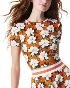 Alice + Olivia Cindy Classic Cropped T-Shirt Women