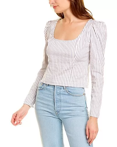 FREE PEOPLE Caroline Stripe Top Women 1 FREE PEOPLE Caroline Stripe Top Women