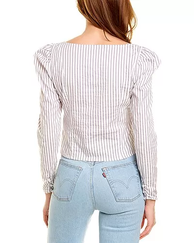 FREE PEOPLE Caroline Stripe Top Women 2 FREE PEOPLE Caroline Stripe Top Women - Image 2