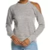 French Terry Vented Shoulder Linen-Blend Pullover Women