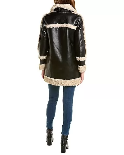 Badgley Mischka Sherpa Coat Women 2 Badgley Mischka Sherpa Coat Women - Image 2