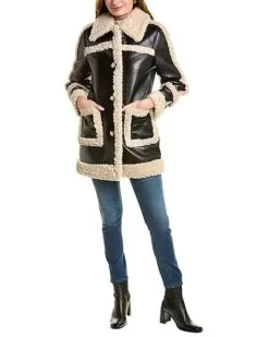 Badgley Mischka Sherpa Coat Women 7 Badgley Mischka Sherpa Coat Women -Fashion Clothing Store 1411298299 RLLD 3