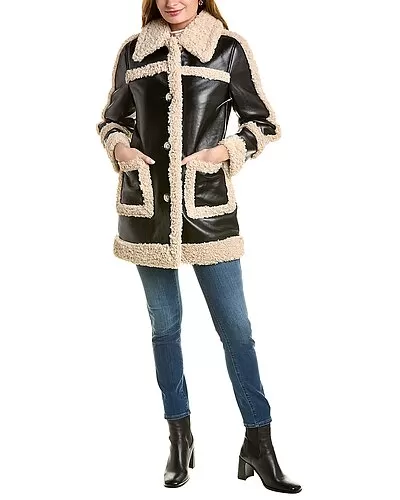 Badgley Mischka Sherpa Coat Women 3 Badgley Mischka Sherpa Coat Women - Image 3