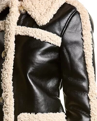 Badgley Mischka Sherpa Coat Women 4 Badgley Mischka Sherpa Coat Women - Image 4