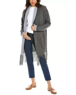 Telluride Fringe Wool & Cashmere-Blend Cardigan Women