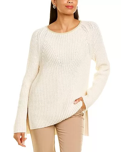 Linen-Blend Bateau Neck Sweater Women 1 Linen-Blend Bateau Neck Sweater Women