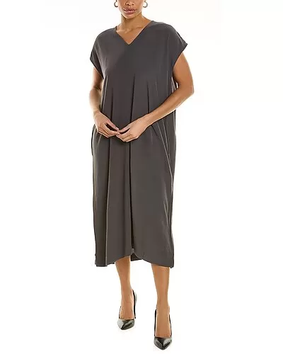 EILEEN FISHER V-Neck Maxi Dress Women 1 EILEEN FISHER V-Neck Maxi Dress Women