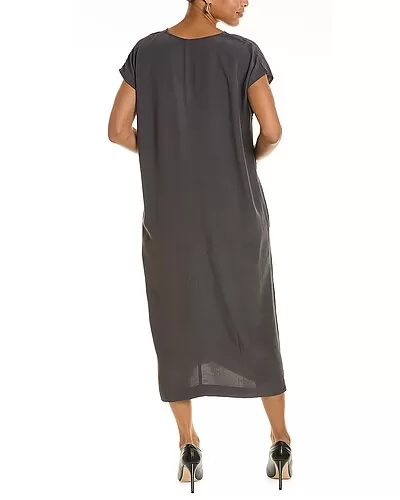 EILEEN FISHER V-Neck Maxi Dress Women 2 EILEEN FISHER V-Neck Maxi Dress Women - Image 2