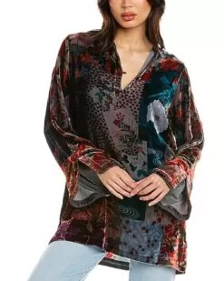 Johnny Was Grace Silk-Blend Tunic Women