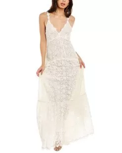 LoveShackFancy Celestia Silk-Lined Gown Women