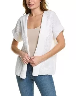 EILEEN FISHER Boucle Hooded Cardigan Women