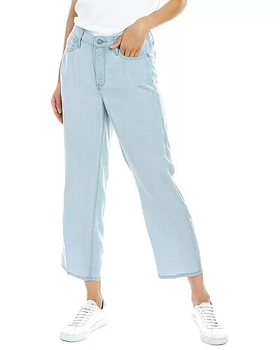 NYDJ Petite Summerville Stripes Relaxed Straight Jean Women 1 NYDJ Petite Summerville Stripes Relaxed Straight Jean Women