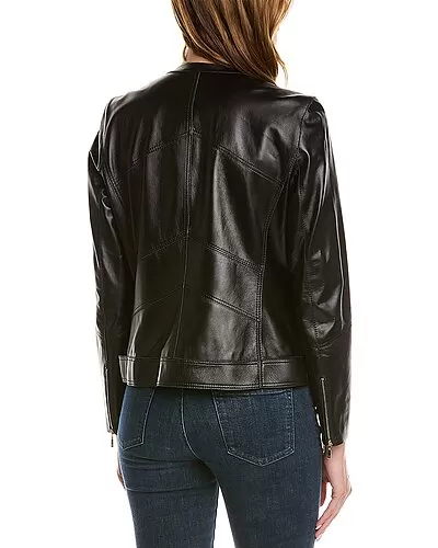 Adeline Leather Jacket Women 2 Adeline Leather Jacket Women - Image 2