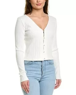 Vince Pearl Button Cardigan Women