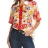 Johnny Was Penny Silk Shirt Women
