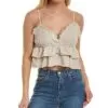 Streaky Ruffle Tank Women