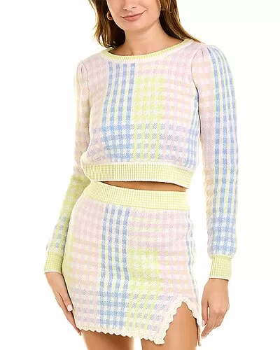 LoveShackFancy Dolana Wool-Blend Sweater Women 1 LoveShackFancy Dolana Wool-Blend Sweater Women