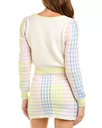 LoveShackFancy Dolana Wool-Blend Sweater Women 2 LoveShackFancy Dolana Wool-Blend Sweater Women - Image 2