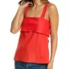 THEORY Tie-Back Linen-Blend Top Women