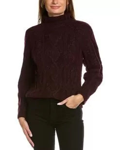 Vince Aran Raglan Mock Neck Alpaca & Wool-Blend Sweater Women