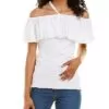Baby Rib Ruffle Top Women