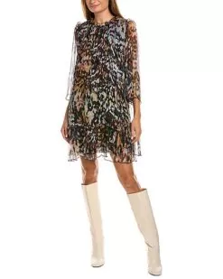 Johnny Was Elaine Silk Mini Dress Women