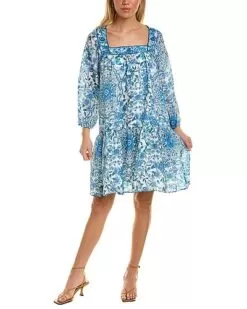 Johnny Was Leilani Linen Mini Dress Women