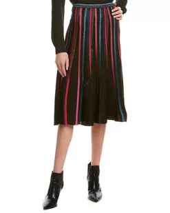 Metallic A-Line Skirt Women