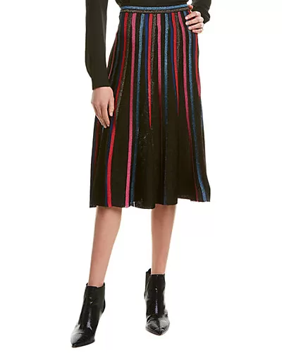 Metallic A-Line Skirt Women 1 Metallic A-Line Skirt Women