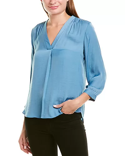 Vince Camuto Rumple V-Neck Top Women 1 Vince Camuto Rumple V-Neck Top Women