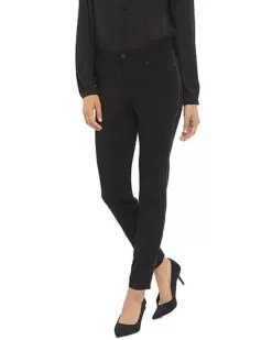 NYDJ Petite Clean Front Black Skinny Ankle Jean Women