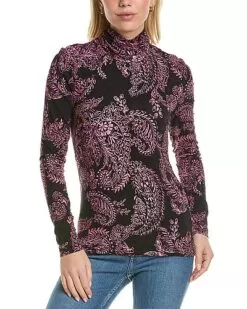 BCBGMAXAZRIA Mock Neck Top Women