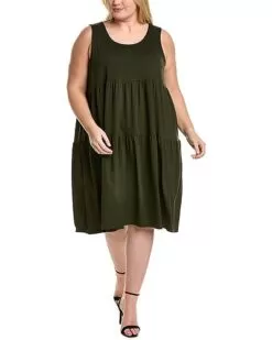 EILEEN FISHER Plus Tiered Dress Women