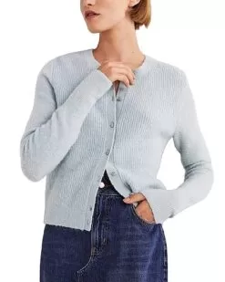 Boden Jewel Button Fluffy Wool & Alpaca-Blend Cardigan Women