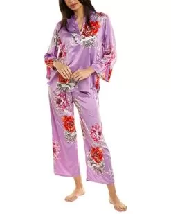 2pc Peony Blossom Pajama Set Women