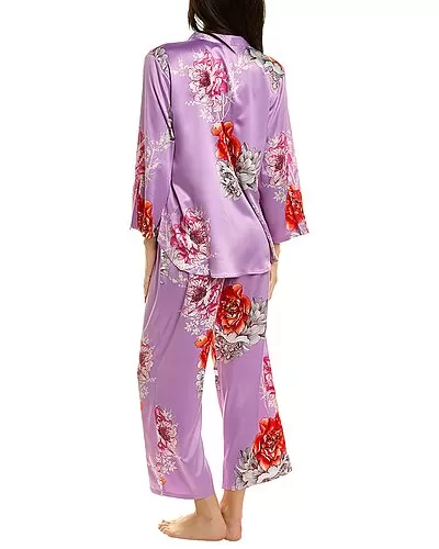2pc Peony Blossom Pajama Set Women 2 2pc Peony Blossom Pajama Set Women - Image 2