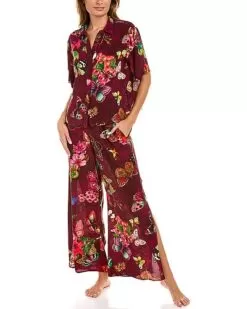 Johnny Was Brooklyn Silk Pant Set Women
