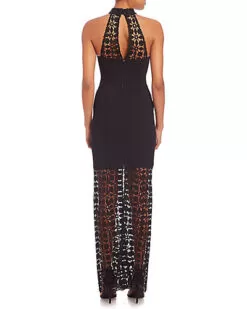 Mosaic Lace Halter Gown Women -Fashion Clothing Store 1452976136 RLLD 2