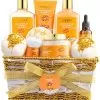Almond Milk And Honey Beauty And Personal Care Set, 10pc Bath Pampering Women